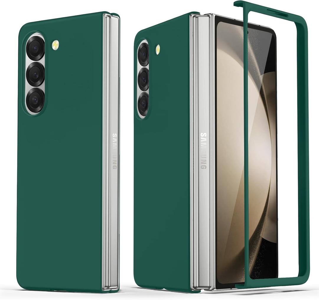 Compatible for Samsung Galaxy Z Fold 6 Case, Ultra-Thin Silky Hard PC Matte Bumper Cute Pretty Phone Case Cover for Samsung Galaxy Z Fold 6 5G, Army Green(12-49)