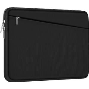 15.6 inch Laptop Sleeve, Durable Computer Carrying Bag Protective Case Briefcase Handbag with Front Pocket, Slim Cover for 15-16 Inch HP, Dell, Lenovo, Asus, Notebook, Black