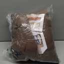 Dutch Cocoa 90 Inch Linen Curtains Pinch Pleated for Living Room Bedroom Dining Boho Brown Light Filtering Pinch Pleat Drapes Hooks Rings Back Tab Semi Sheer Dark Brown Window Curtains 2 Panels