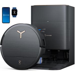 ECOVACS DEEBOT X9 PRO Omni Robot Vacuum and Mop, 16,600Pa Blast Suction, OZMO Roller Instant Self-Washing Mop, ZeroTangle 3.0, Triple Lift System, AI Navigation, Hands-Free Omni Station