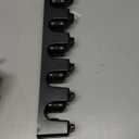 Heavy Duty ABS Plastic Broom Holder with 5 Slots and 6 Hooks | Wall Mount Mop and Broom Hanger | Waterproof Broom Organizer with Screws| Wall Mount Tool Organizer for Garage Storage