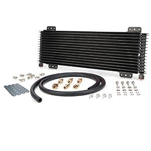Gagsu Low Pressure Drop Transmission Oil Cooler LPD47391 4739 40, 000 GVW with Mounting Hardware (Black)