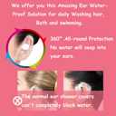 3 x Shower Swimming Ear Covers Baby Adults Water Proof Ear Swimming Plugs Safety Ear Protection for Shower Swimming Use (Large 60Pcs)