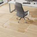 Beveled Edge Office Chair Mat for Carpet or Hardwood Floor-32”x46”
Clear Desk Chair Mat for Hardwood Floor-Heavy Duty Carpet Protector Mat with Anti Slip Easy Roll On/Off, Chair Mat for Carpet