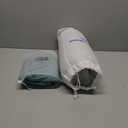 Cushion Lab Travel Deep Sleep Pillow  Compact Memory Foam Neck Pillow for Sleeping, Portable Pillow for Hotels, Camping, Side & Back Sleepers, On-The-Go  Wellness Green