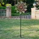 20 Wind Spinners Outdoor,Large Wind Spinner Waterproof,Metal Wind Spinners Double Kinetic Windmill for Yard,Vintage Wind Sculptures & Spinners with 5 Stakes,Pinwheels for Yard and Garden