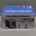 Hamilton Beach 2 Slice Extra Wide Slot Toaster with Bagel & Defrost Settings, Shade Selector with 7 Browning Levels, Toast Boost, Auto Shutoff, Black & Stainless Steel (22633)