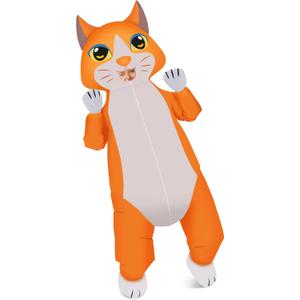 NISUNS Cat Costume Inflatable Costume for Kids Funny Halloween Costumes Blow up Cosplay for Girl Boy