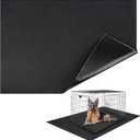 Extra Large Dog Crate Floor Protector 59" X 46" Waterproof Non-Slip Under Dog Crate Kennel Mat Liner for Indoor Training, Easy to Cut