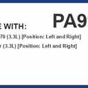 PG Engine Air Filter PA99449K | Fits 2019-2025 Genesis G70, 2018-2023 Kia Stinger, Left and Right