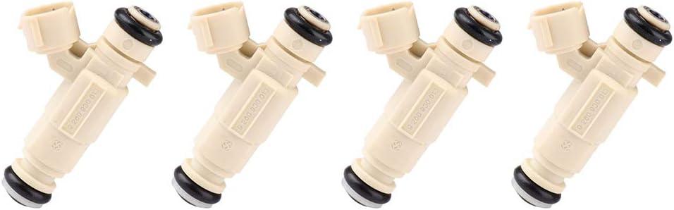 Fuel Injectors Kits,SCITOO 4 Holes OEM Fuel Injector fit for Hyundai Elantra/Santa Fe/Tiburon/Tucson,for Kia Magentis/Rondo/Optima/Soul/Spectra/Spectra5/for Sportage 35310-23600,Set of 4