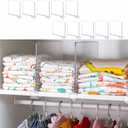 Yieach 10 Pack Clear Acrylic Shelf Divider for Closet Organization - 9.2 Tall Closet Dividers for Wood Shelves,Cupboard,Vertical Shelf Separators in Closet for T-Shirt,Purse,Handbag,Sweater Organizer