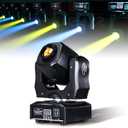 Moving Head DJ Lights 75W Head Stage Lights DMX Light 8 Gobos 8 Colors Spotlights DMX 512 with Sound Activated for Party KTV Wedding Disco Events DJ Lighting (1 Pack)