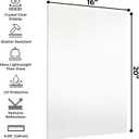 Poster Palooza 16x20 Acrylic Non-Glare Plexiglass (1-sheet) Replacement Plastic Glass for 16x20 Picture Frame UV & Shatter-Resistant Plexiglass Cover Sheet