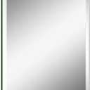 18"x24" Frameless Rectangle Wall Mirror with 1 inch Beveled Edge for Bathroom Vanity