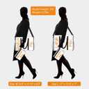 TOPDesign Utility Water Resistant Tote Bag with 22 Pockets, Top Zipper Closure & Thick Bottom Support, for Working Women