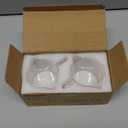 Espresso Cups Set of 2 - 4 Oz Espresso Shot Glass with Handle Double Spout Cups Clear Glass Milk Cup Espresso Accessories Great for Making Coffee Desserts Salad Dressings