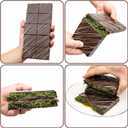 Silicone Chocolate Candy Bar Molds, Rectangle Wax Melt Molds for Lover Mothers Fathers Day DIY Chocolate Gift (1 Cell 10 Section)