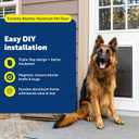 PetSafe Extreme Weather Aluminum Dog Door for Exterior Doors - Most Energy Efficient Pet Door - 3 Flaps for Insulation - for Large Dogs