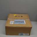 25.6" Bladeless Ceiling Fan with Lights Remote Control, Modern Low Profile Ceiling Fans with Lights, Dimmable 3 Color 6 Wind Speeds LED Ceiling Fan for Bedroom, Living Room, Kids Room - Black