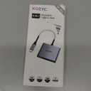 USB C to Dual HDMI Adapter 4K@30Hz, KOZYC USB C Hub Multiport Adapter with 2xHDMI, USB 3.0, 100W PD, Support USB C to HDMI Splitter Extended Display for MacBook Pro (MST is not Supported on MacOS)