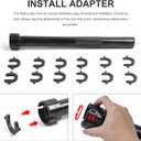 Inner Tie Rod Removal Tool Kit for Tie Rod Removal and Installation with 12 Crowfoot Adapters 1/2 Inch Drive Tube