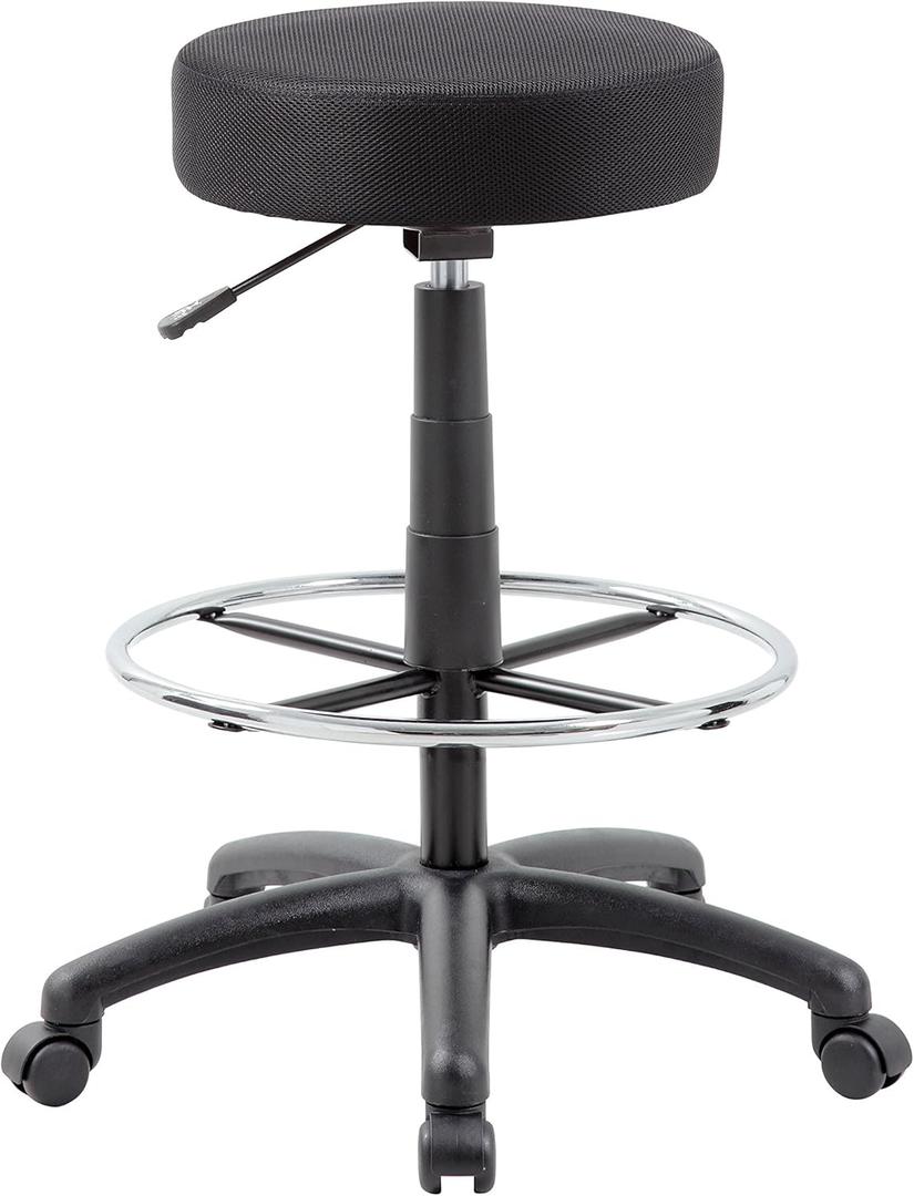 Boss Office Products DOT Drafting Stool in Black