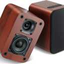 Powered Bluetooth Bookshelf Speakers, 40W Record Player Speakers with 2.75 Inch Woofer, Stereo Speakers with Optical/AUX/TV-ARC Connection for Turntable, No Receiver or Amplifier Required.