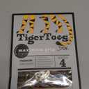 DOK TigerToes Premium Non-Slip Dog Socks for Hardwood Floors - Extra-Thick Grip That Works Even When Twisted - Prevents Licking, Slipping, and Great for Dog Paw Protection (Cool Caramel, X-Large)