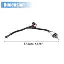 uxcell 1 Set 37.5cm 14.76" Universal Automotive Switched Fuse Bypass Kit Fuse Bypass Switch