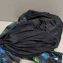 Tournesol Women's Two Piece Rash Guard Short Sleeve Swim Shirts UPF 50+ Built in Bra Swimsuit with Boyshorts with Pockets (X-Large, Green Plant)