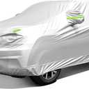 Car Cover, SUV Waterproof Car Covers for Automobiles All Weather Season UV Hail Protection Snowproof Full Car Cover, Outdoor Full Cover Universal Fit SUV Up to 190