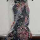 Jessica Howard Women's Sleeveless Printed Chiffon Shift Mini Dress (Navy Multi) 22W