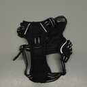 PoyPet No Pull Dog Harness, No Choke Front Lead Dog Reflective Harness, Adjustable Soft Padded Pet Vest with Easy Control Handle for Small to Large Dogs (Black, S)