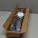 Black Tension Shower Curtain Rod 1.1" Diameter Heavy Duty Stainless Steel Adjustable Spring Tension Rods 30 to 88 inch No Drill Shower for Bathroom Windows Outdoor No Slip No Rust