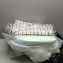 SUNROX Gel Memory Foam Chair Cushions, FadeShield Water-, Stain-Resistant Durable Reversible Seat Cushion Pads with Ties for Indoor/Outdoor Kitchen Dining Office 17"x16" Set of 6, Cream