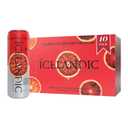 Icelandic Glacial Sparkling Water, Tarocco Blood Orange, 330 ml / 11.1 Fl Oz Cans (Pack of 10) (EXP 11/06/26)