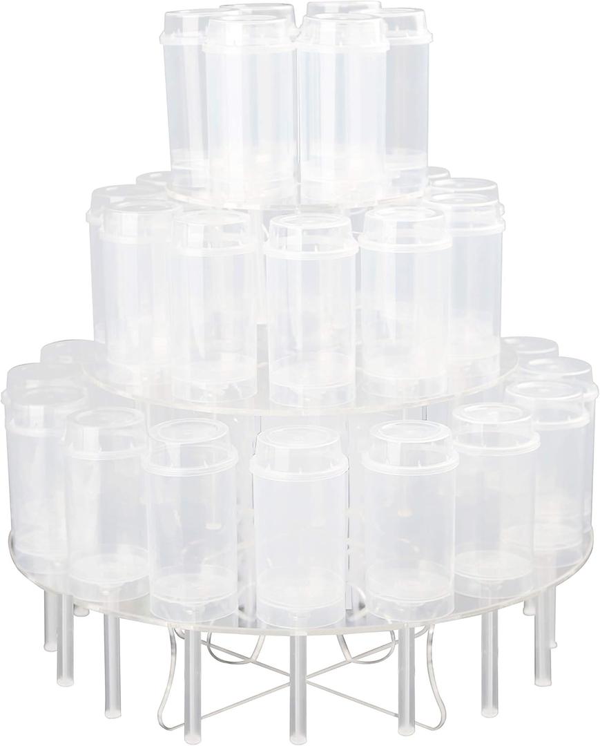 3 Tier-Clear Acrylic Push Pop Cake Display Stand 3TPP (1 Set)