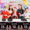 62Pcs 18th Birthday Decorations for Girls Her, Rose Gold Birthday Party Supplies Include 20 7''Plates 20 9'' Plates 20 Napkins and 2 Tablecloth, Rose Gold Princess Party Tableware for 20 Guests