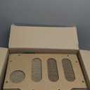 Cardboard Cat House, 2-Tier Large Cardboard Cat Scratcher House with Toys for Indoor Small Cats