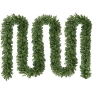 Puleo International 20 ft. x 10 in. Round Valley Pine Artificial Garland
