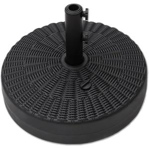 C-Hopetree 88 lb Heavy Duty Water Fillable Round Base Stand Weight for Patio Outdoor Market Table Umbrella, Black