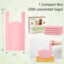 200 Counts Odor Sealing Dog Poop Bags With Handles for Large Dogs
