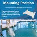 IWIWE Platform Replacement for Above Ground BiltMor Swimming Pool Step (Gery)