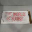 The World is Yours Neon Sign Dimmable The World is Yours LED Sign Wall Decor Gift Suitable for Bedroom Game Room Man Den Cinema Party 14 * 6.8 Inch