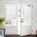 LazBlinds No Drill Cordless Pleated Shades with Suction Cups Light Filtering Top Down Bottom Up Pleated Blinds for Window Glass Size 29 5/8" W 70" H, White