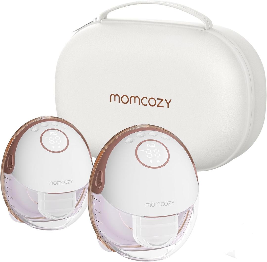 Momcozy Breast Pump Hands Free Mobile Style, Leak-Proof, Quiet & Comfortable for On-The-Go Pumping