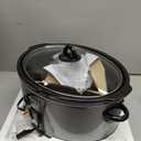 Crock-Pot Large 8-Quart Programmable Slow Cooker with Auto Warm Setting Black Stainless Steel