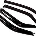 Tuningpros WV-691 Outside Mount Window Visor Deflector Rain Guard Dark Smoke 4-pc Set, Compatible with 2011-2017 Hyundai Accent