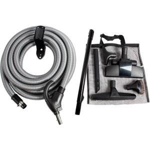 Cen-Tec Systems 97305 Central Vacuum Low Voltage Attachment Kit with Switch Control Hose, 30 Ft, Black